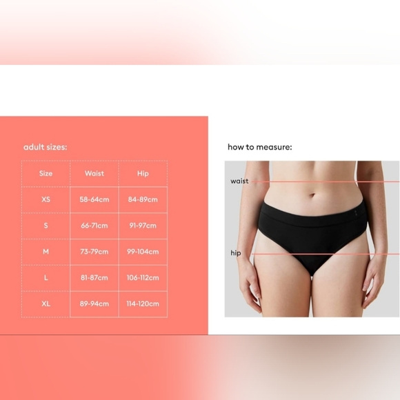 Thinx for All Brief 2-Pack Period Underwear for Women, Holds 3 Tampon- New - Picture 3 of 4